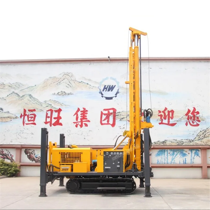 
200m 300m 400m 500m 600m depth Truck crawler portable compressor DTH water well drilling rig 