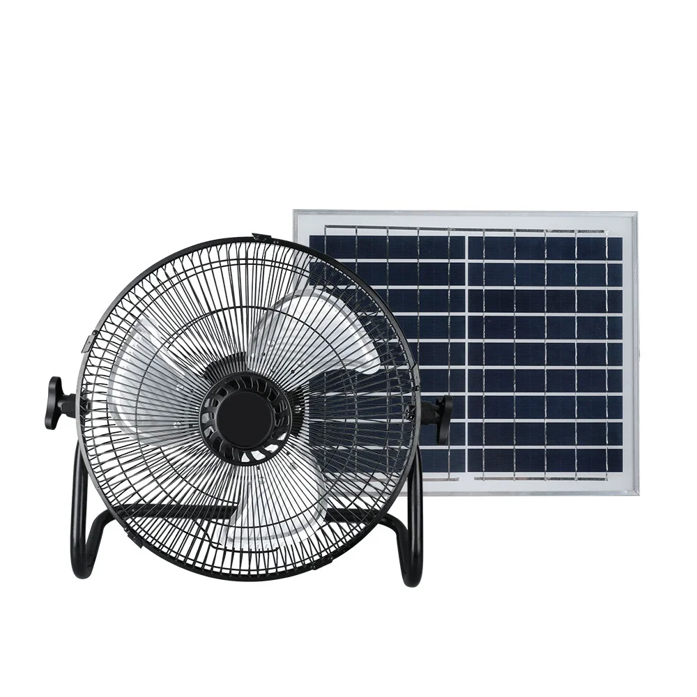 Outdoor Floor Fan with Light 15600mAh 12-Inch Large Battery Operated Powered Fan Portable Rechargeable Fan