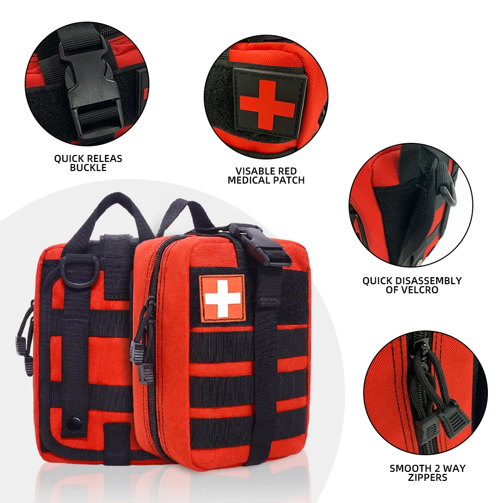 Risenmed Manufacture Custom Emergency Medical Treat Survival Kit Backpack with Food in Metal Tin Bulk
