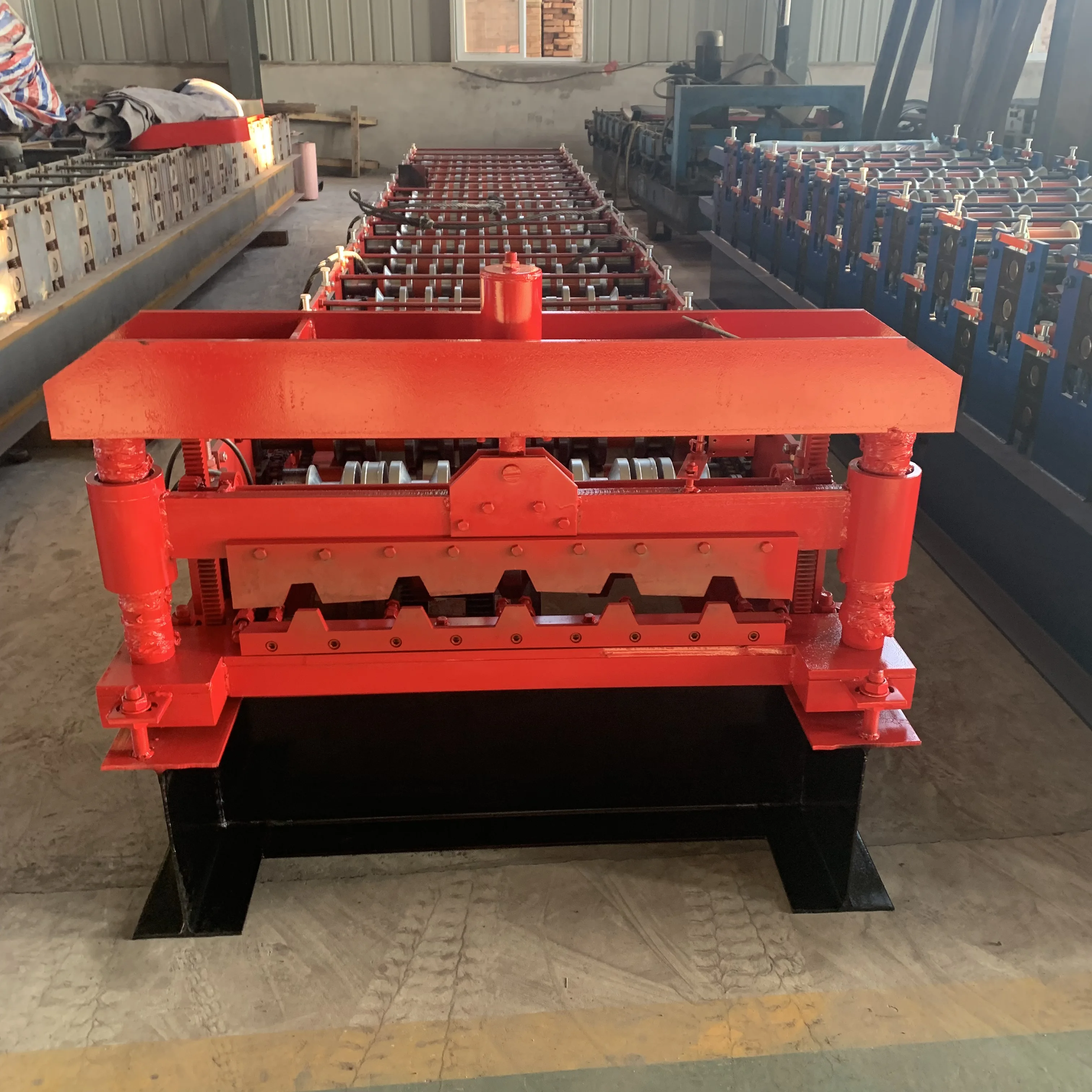 Sheets Roofing Machine Tile Making Machine Corrugated and Trapezoid Roofing Tile Roll Forming Machine
