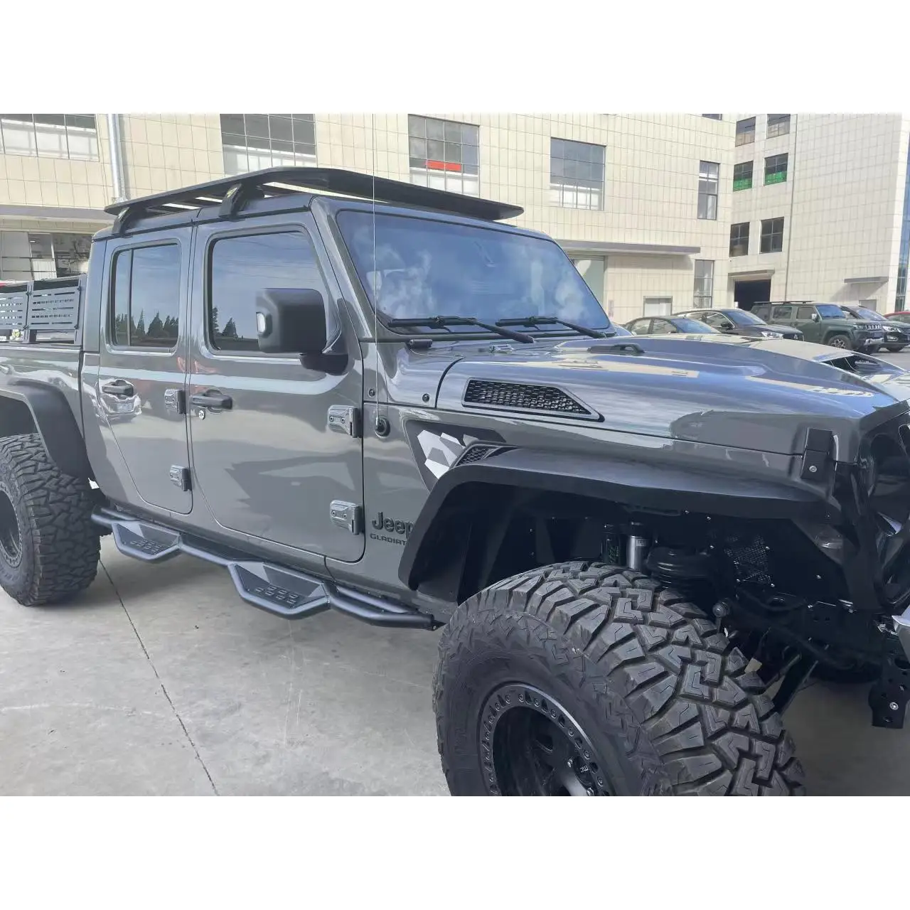 transparent glass Metal Hood For Jeep Wrangler JL JT