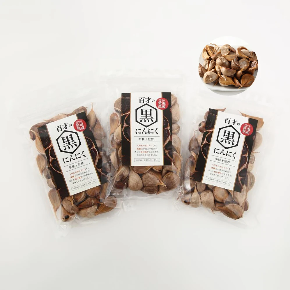 
GRANDE Japanese Organic 100-year-old Black Garlic Dried For Health 