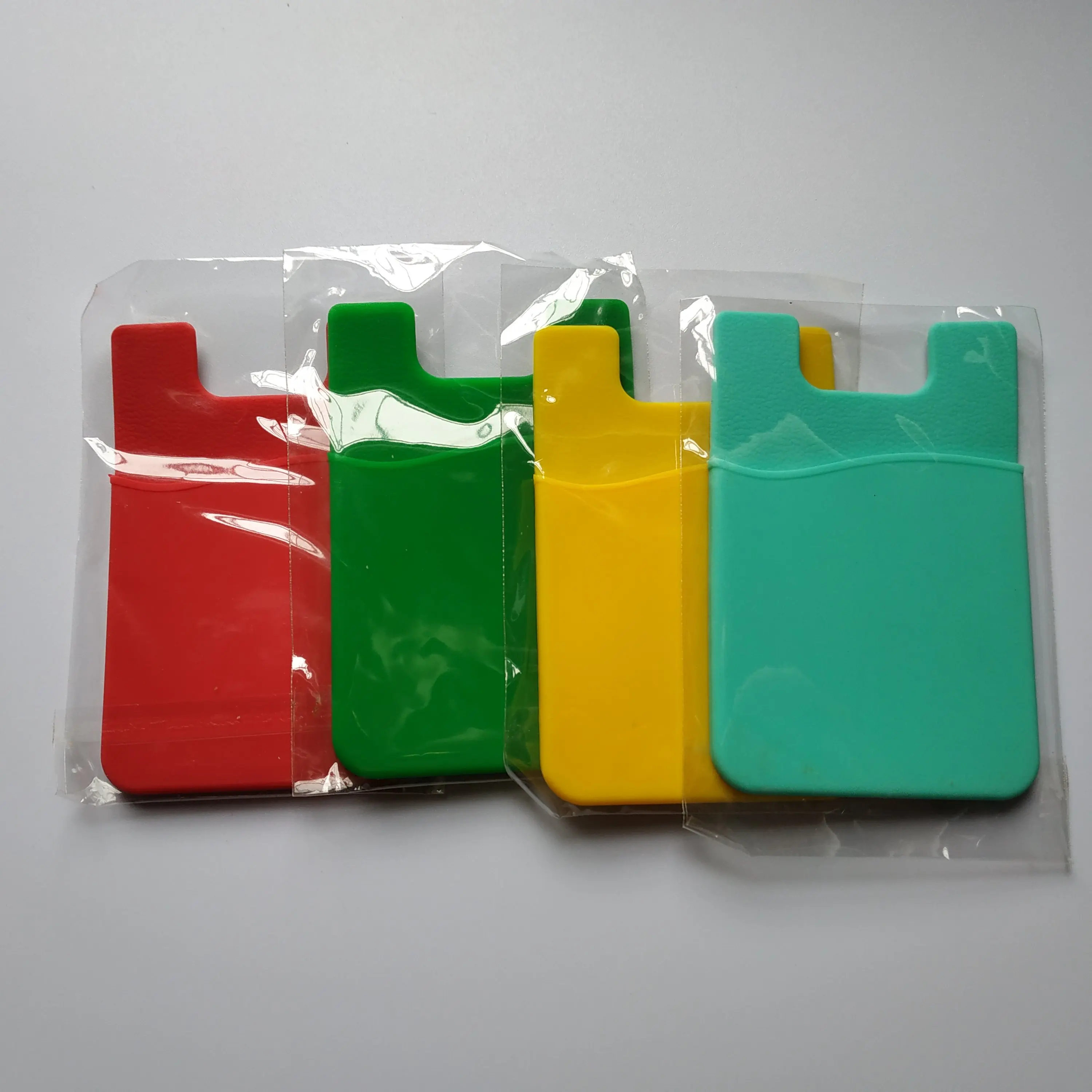 Hot selling Promotional gifts customized logo printing Silicone mobile phone card holder