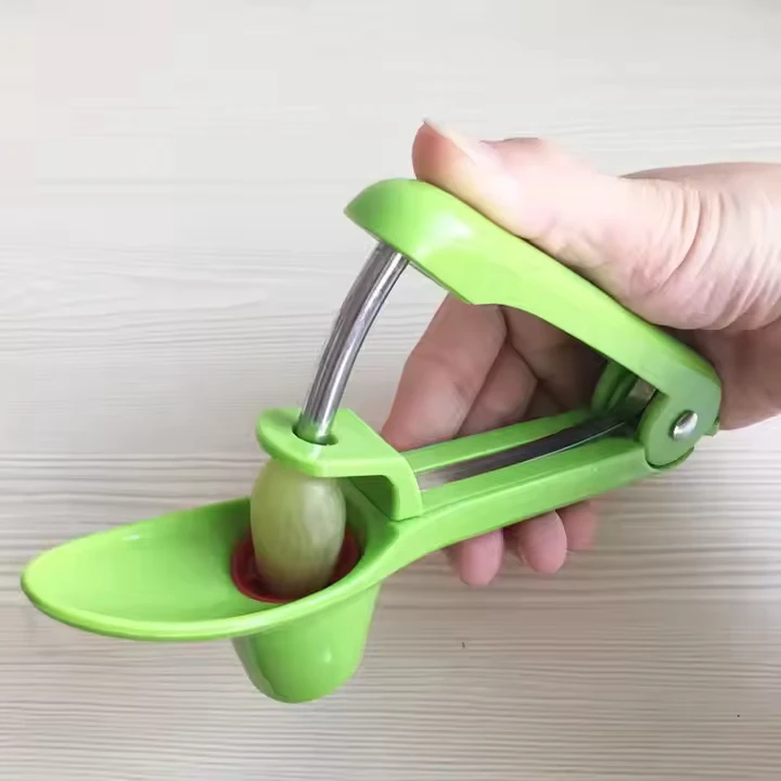 Olive Seed Remover Tool with Space-Saving Lock Design Cherry Pit Remove Machine