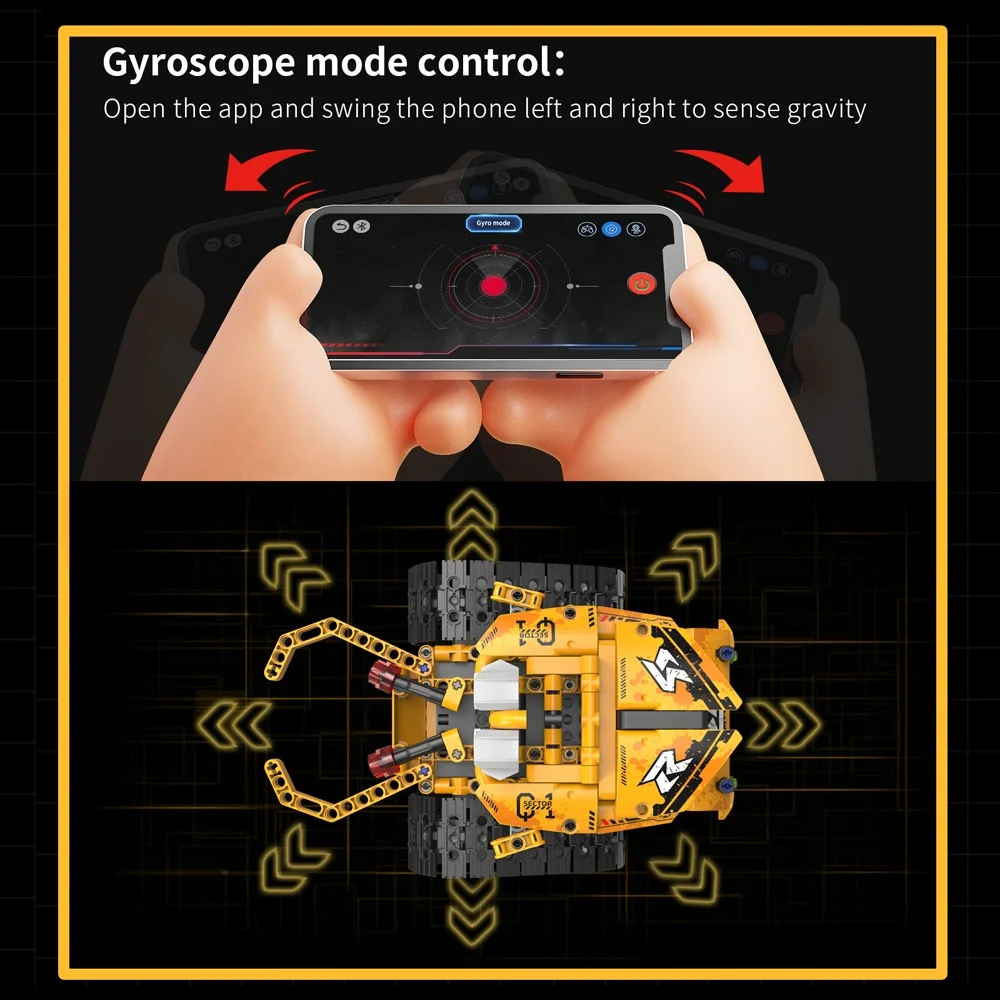 5 in 1 kid DIY assembly programming APP remote control robot building blocks toy STEM rc blocks engineering vehicle building kit