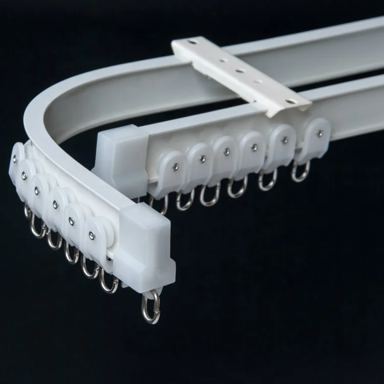 Classic Bend Heavy Duty Ceiling Aluminium Alloy European Curtain Track