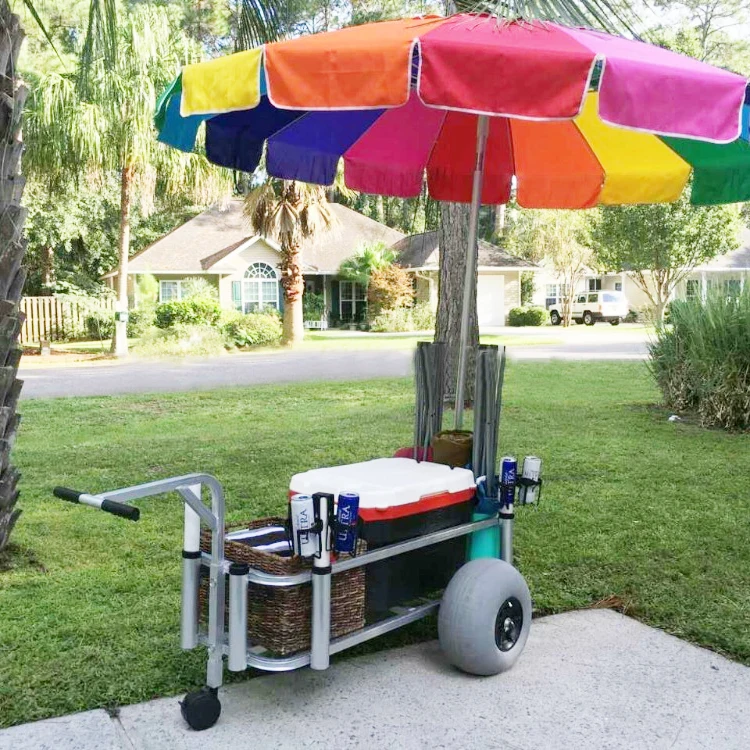 High quality different types of large inner frame aluminum fishing cart