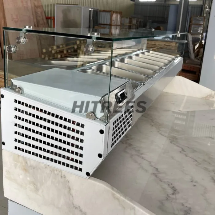 Refrigerated Pizza Making Machine Pizza Counter Display Refrigerator for Pizza Prep Table /Topping Bar