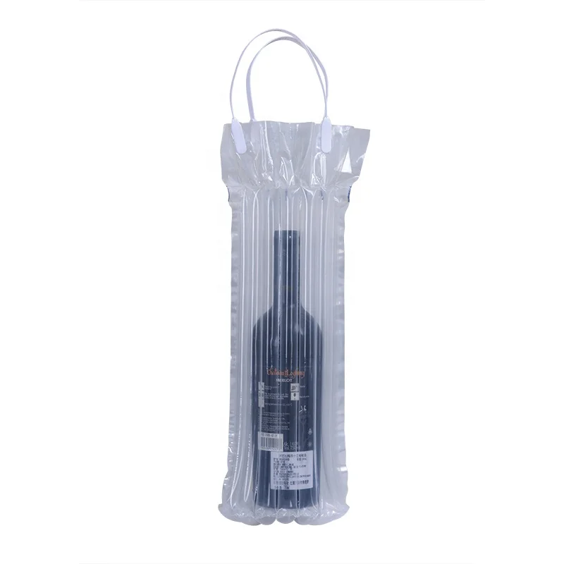 Red Wine Hand-held air Column Bag Packaging Cushioning Bubble Column Inflatable Bag air Column Anti Drop Packaging Bag
