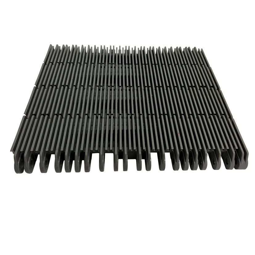 Приподнятая ребристая модульная конвейерная лента