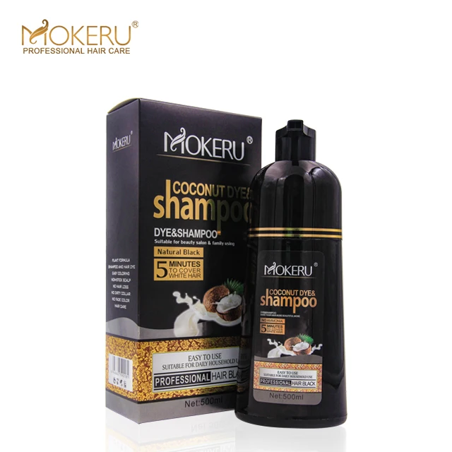 Кокосовый шампунь Mokeru 500 мл fast magic для белых и черных волос с фирменной торговой