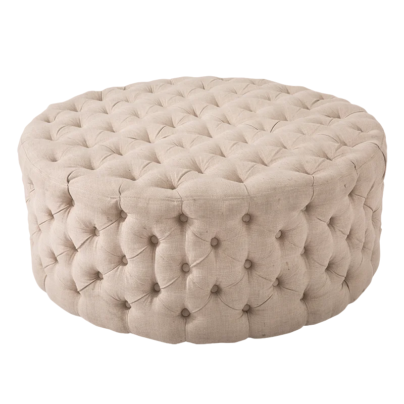 Домашняя мебель роскошный бархатный мягкий оттоманский магазин в отеле круглая скамейка тканевый стул для ног