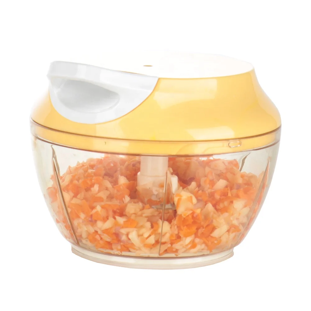 Plastic multifunction kitchen food processor hand pull vegetable chopper