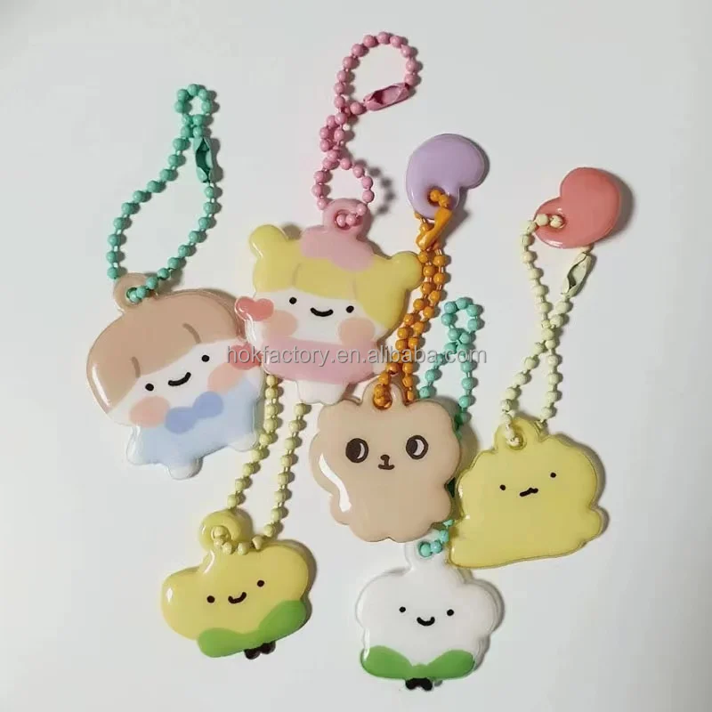 Factory Custom Good Quality Personnalisd Kawaii Fashion Accessories Photo Custom Puffy PVC Keychain Kpop