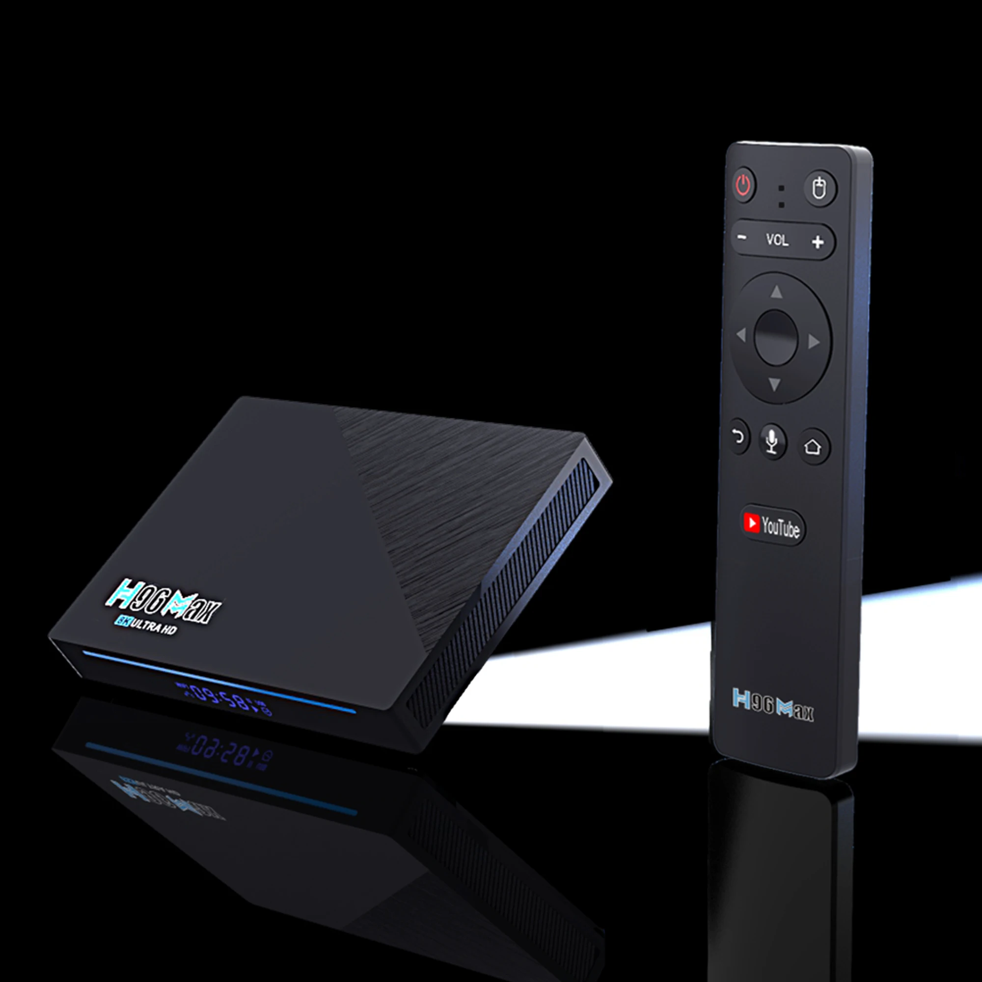 H96 MAX RK3566 8 Гб 64 Гб встроенной памяти, Android Tv Box 11,0 Smart TV Box Wi-Fi 5 ГГц Wi-Fi HDR 8K H.265 4/32gb H96MAX X96 с двумя камерами, процессор Rockchip RK3566 OTT TV BOX 8 Гб