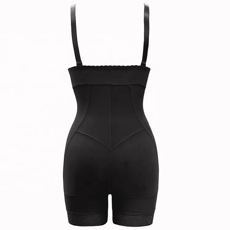 High Waisted Tummy Control Fajas Body Shaper Underwear Pants Butt Lifter Lace Shapewear with Detachable Strap