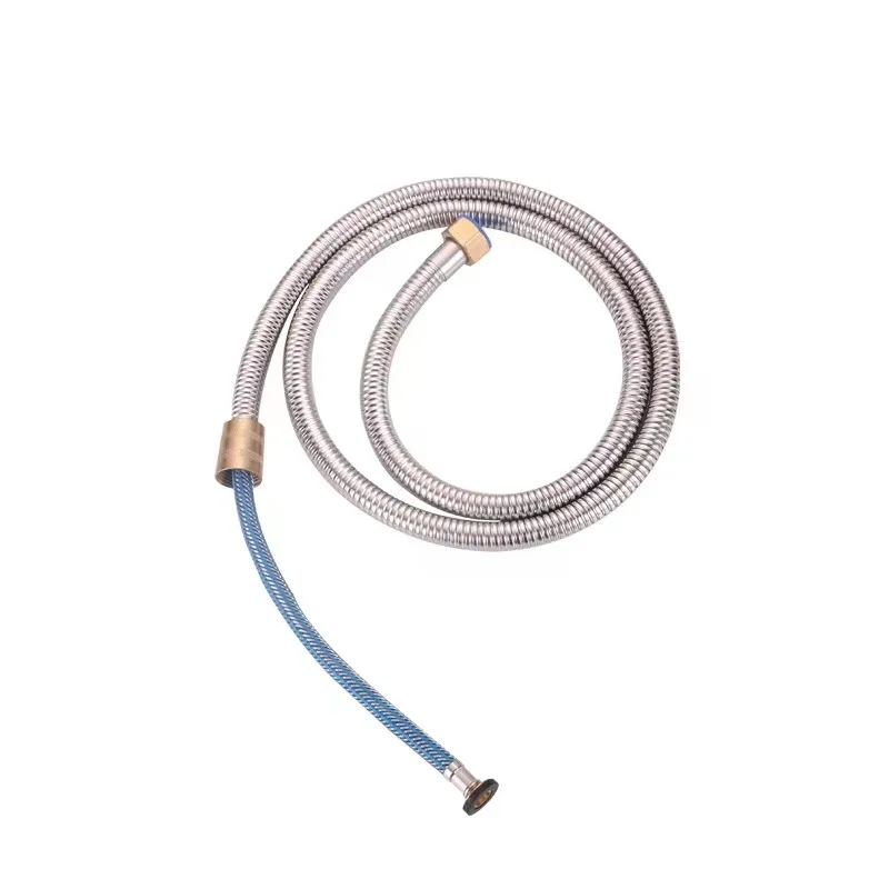 Electroplate Metal Double Lock Shower Hose Pipe For Bathroom