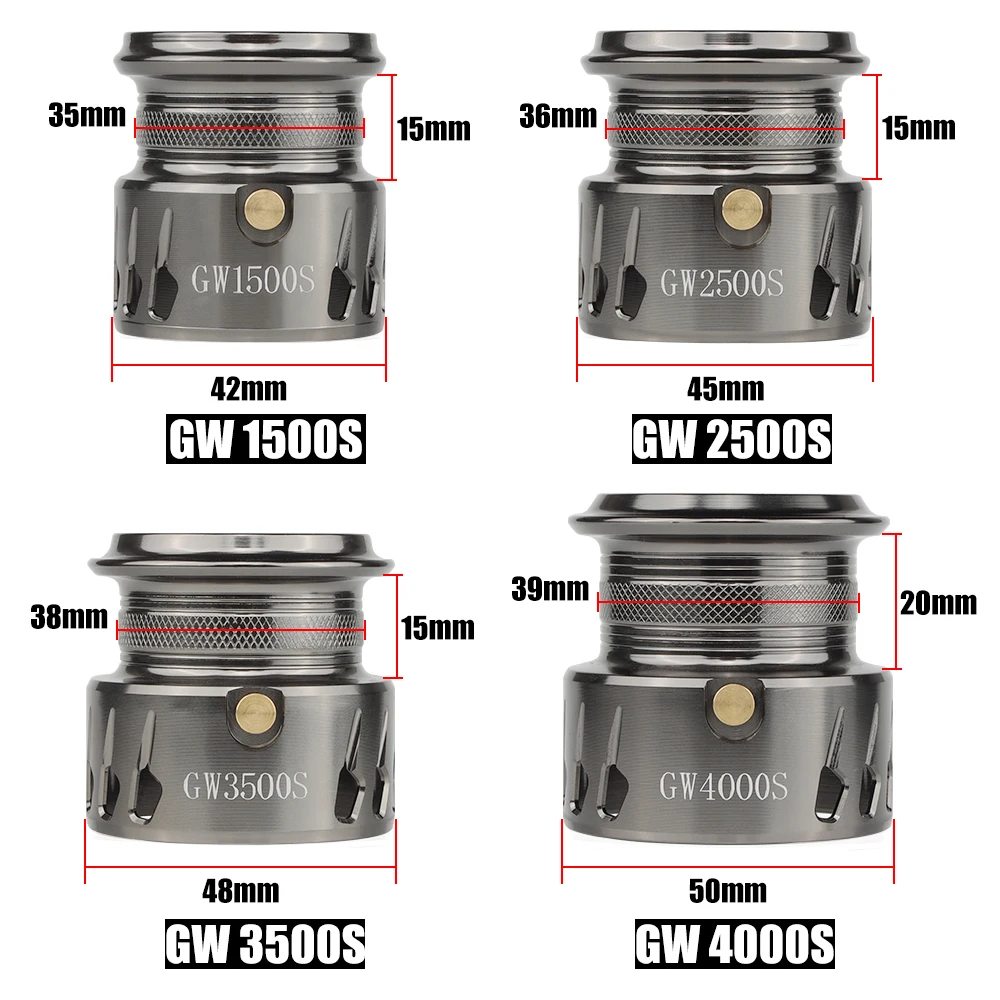 W.P.E Новый GW 1500S-4000S 6 2: 1 высокоскоростной Металл 5 + BBs другая катушка Рыболовная спиннинг для ловли карпа