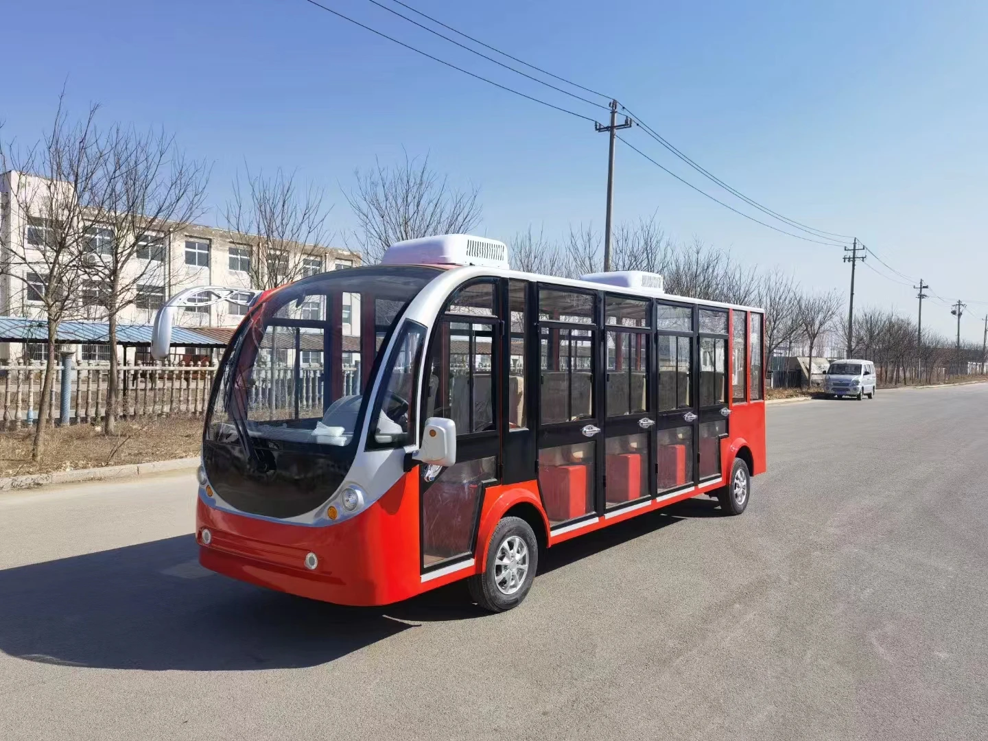 OEM electric tourist bus & car with 17 passengers