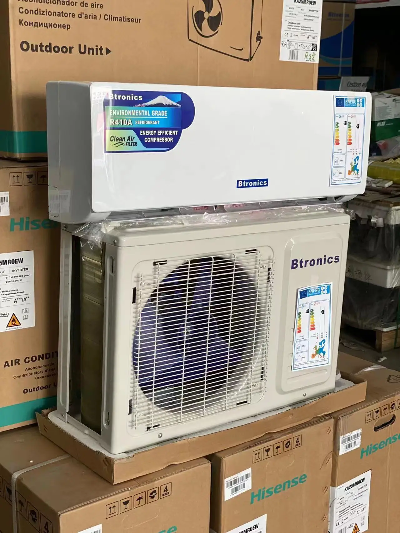Btronics 36000BTU кондиционер для дома 220V-50HZ R410A 1800 Hisense Настенный Кондиционер