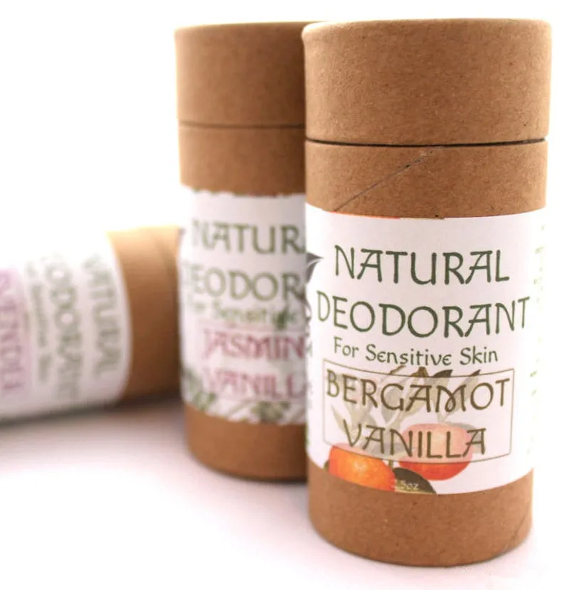 eco lip balm paper tubes deodorant kraft push up paper tubes wholesale  round cardboard deodorant tubes paper deodorant stick