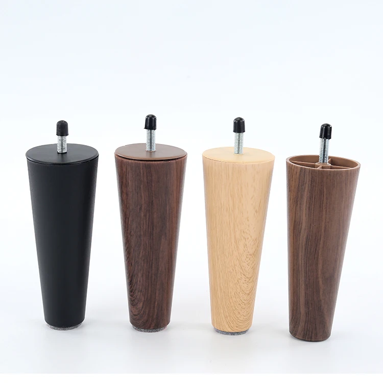 Multifunctional customized Cone Screw M8 Plastic furniture feet wood sofa adjustable screw