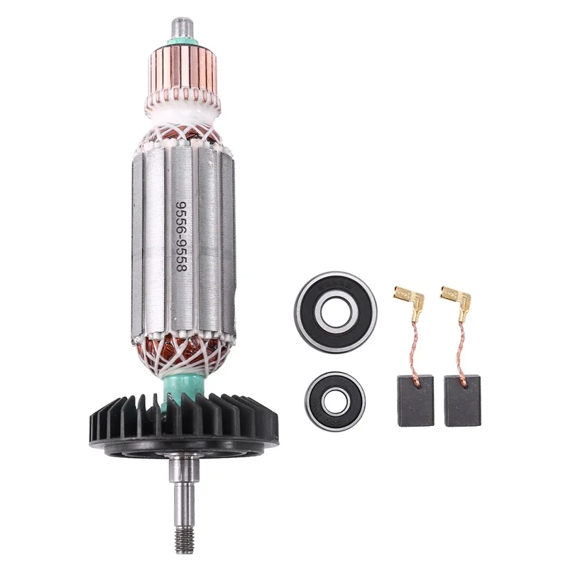 AC220V-240V Якорный ротор для 9556 9557 9558 9556NB 9556HN 9557NB 9557HN 9558NB 9558HN запчасти угловой шлифовальной машины