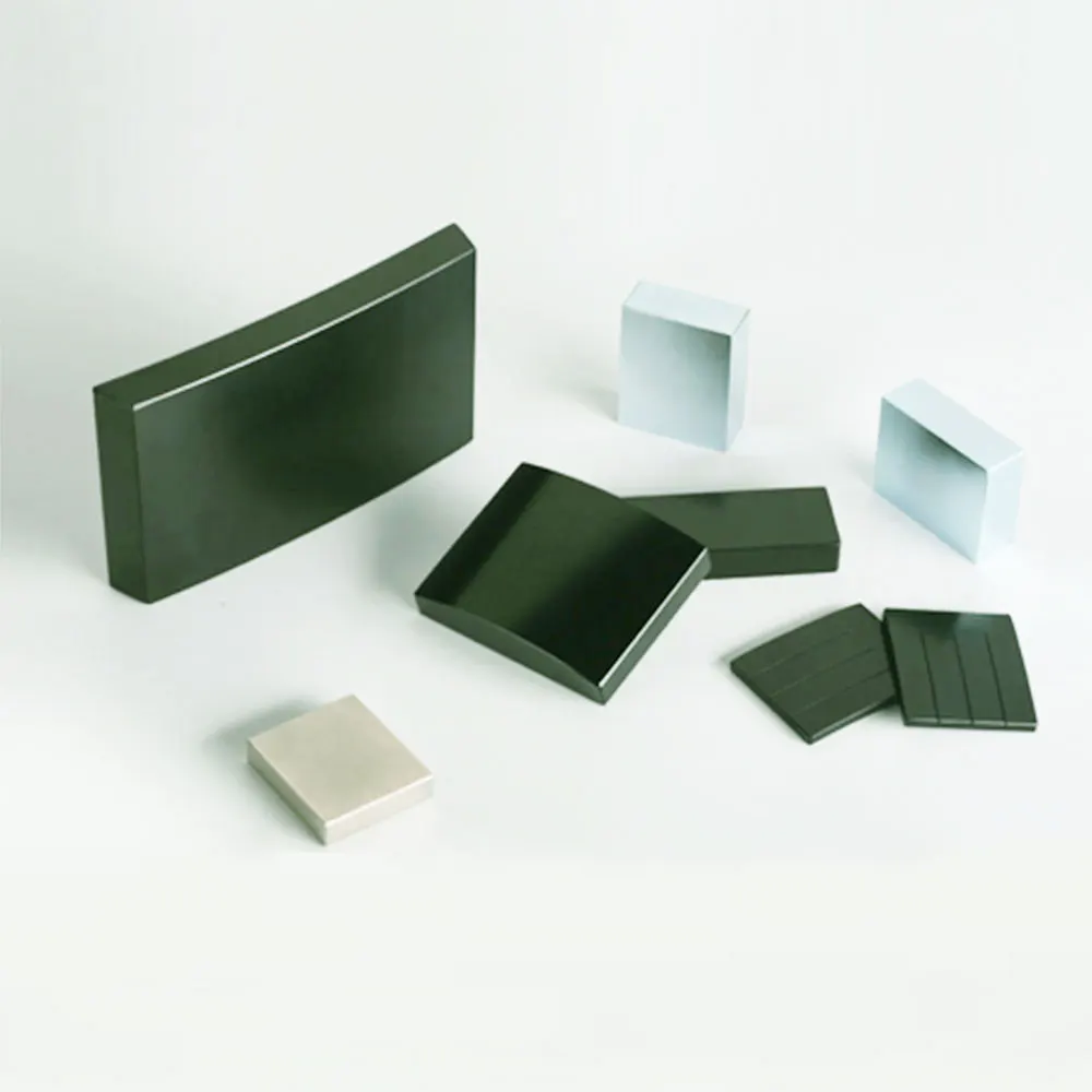 Zinc Zn Coating Arc Segment Sintered NdFeB Magnets for AC high speed motor