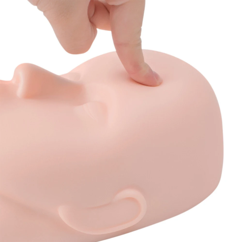 Jaunty Sky Practice Training Makeup Tools Eyelash Extension Head Training Mannequin Head with Replaceable Eyes and Lip