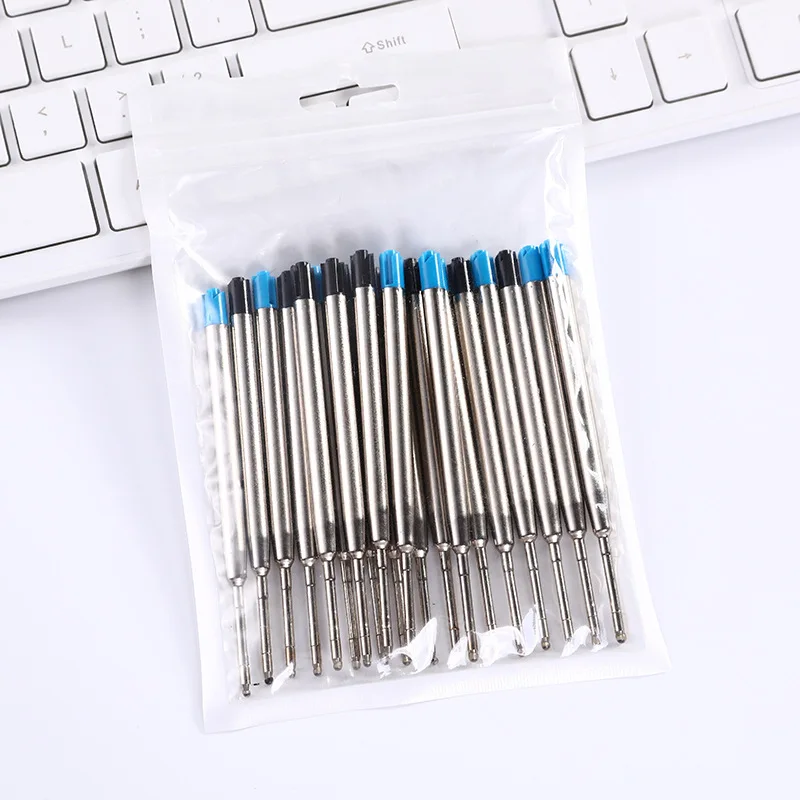 High Quality Professional Ball Pen Blue Ink Refill Replaceable Ballpoint Pen Parker Refills Metal Pen Refills