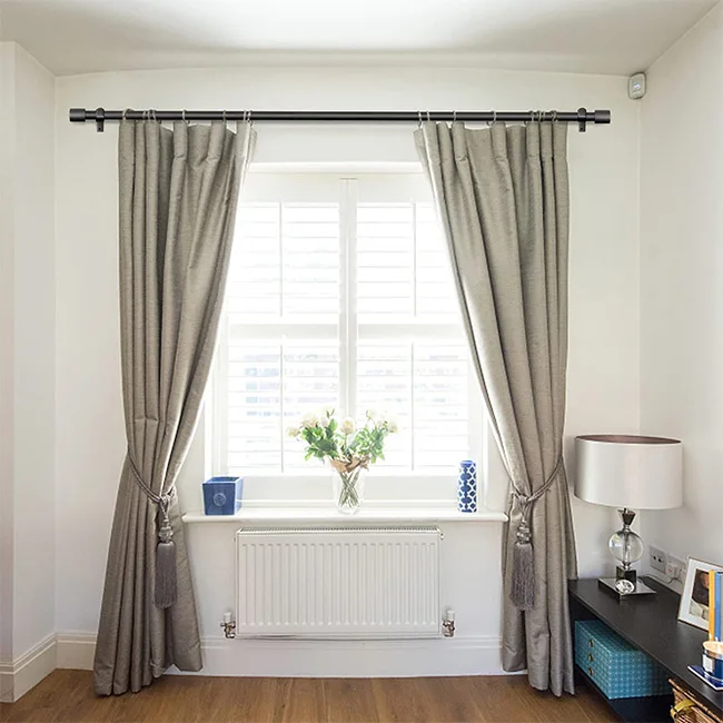 1 Inch Curtain Rods 28 to 86-Inch Curtain Rods for Windows 48 to 84 Hanging Curtain Rod & Wall Mount with Brackets