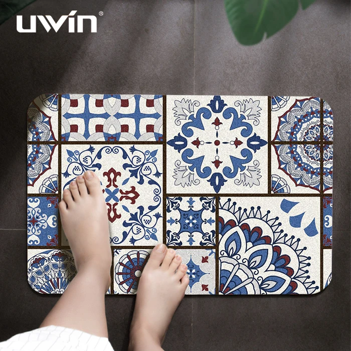 Кварцевый песок, нескользящий Отшелушивающий Массажный коврик для душа из ПВХ с эффектом памяти