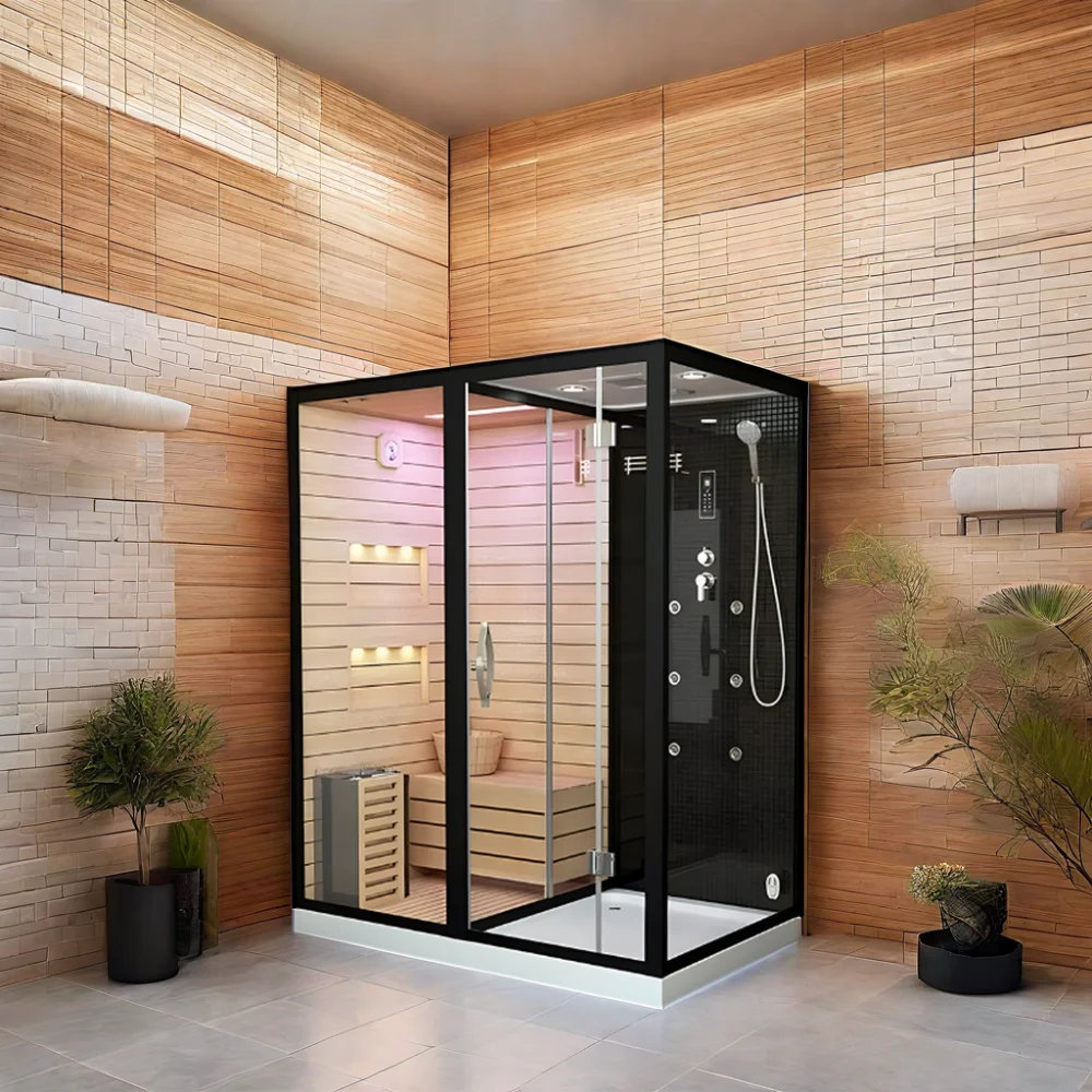 2024 New Design 1 Person Hybrid Sauna Portable Sauna and Ice Tub