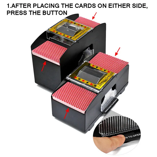 Playing Card Shuffler Board Game Electric Automatic Shuffler Card Game Party Suitable for 6 decks of cards Entertainment