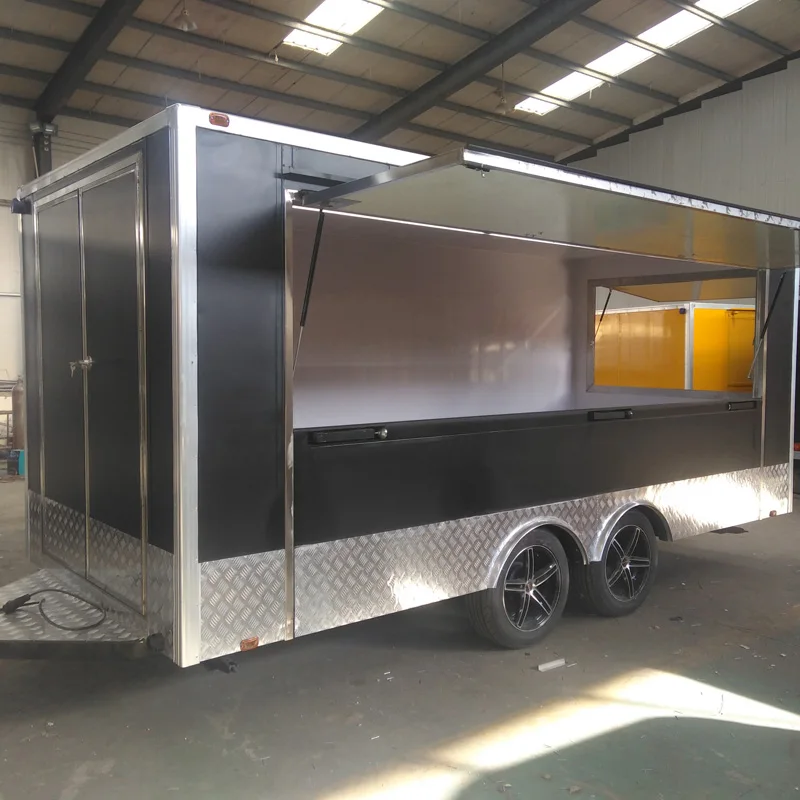 Custom Size Grill Fast Food Trailer Mobile Tacos Truck Concession Trailer