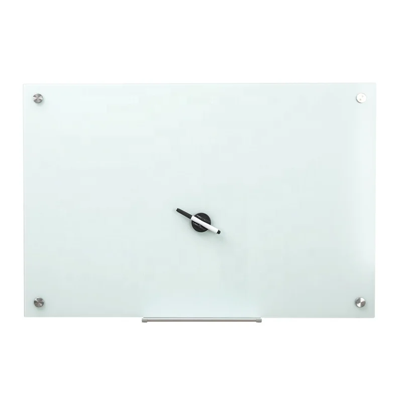 magnetic dry erase white  writing smooth glass board
