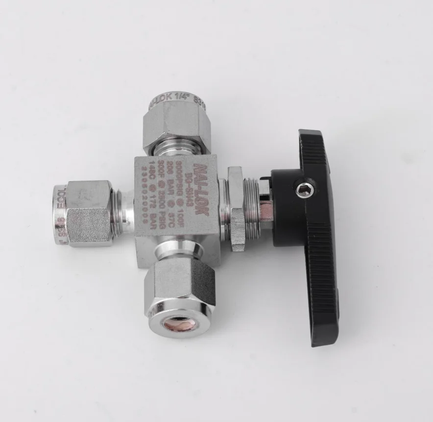 NAI-LOK Metal face seal Male Metal face seal  ball valve Stainless steel high pressure 3000psi 2way valve gas valve