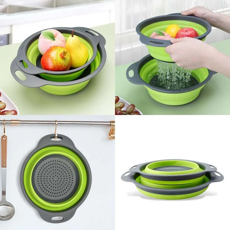 New product 2023 Good Quality Set Sink Colanders And Basket Collapsible Strainer