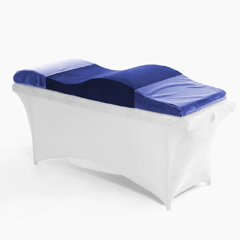 Union Win salon orthopedic cured eyelash table foam topper sponge mattress eyelash memory foam curved topper lash bed mattress