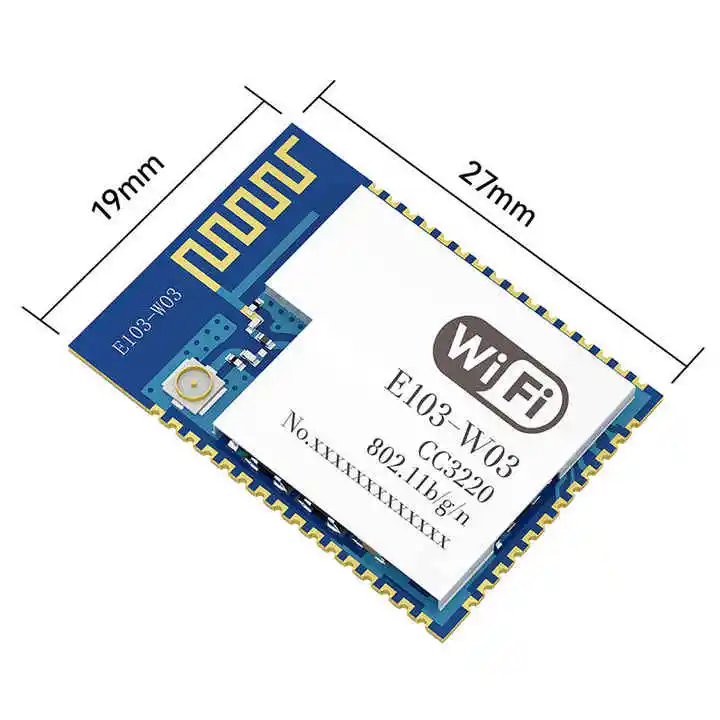 Оригинальный E103-W03 2 4 ~ 484 ГГц Поддерживает последовательный порт mqtt с низким энергопотреблением к Wi-Fi модулю и релейный модуль антенной PCB