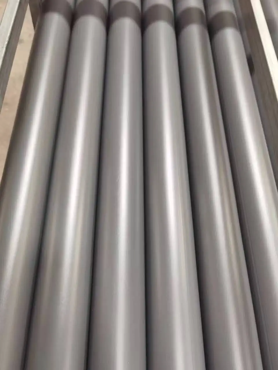 Osum 4m 5m 6m acrylic led street light poles black white blue painted aluminum metal poles lamp post outdoor