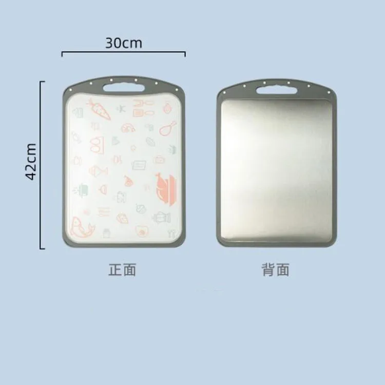 custom logo eco friendly colored green cute cheapest pe pp hdpe large with handle  plastic cutting board set