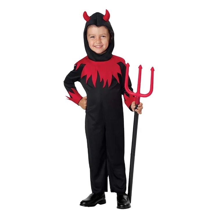 New design customized devil cosplay costume party costume devil dress for children scarlet witch costume kids