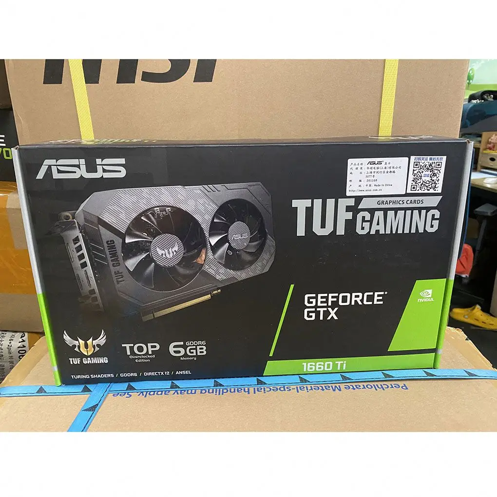 graphics cards gtx 1660 ti 6gb GDDR6 28m 80w 1*DP,2*HD,1*DVI video card 1660 ti GPU card gtx1660ti 6gb