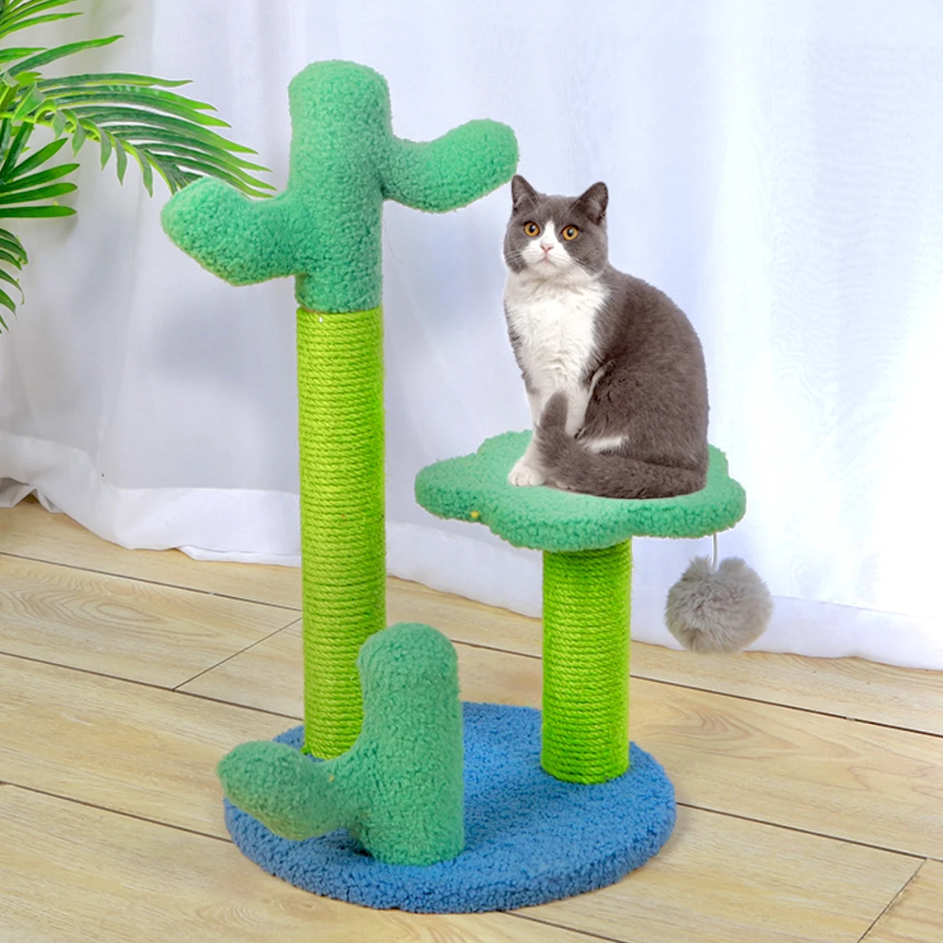 
On Sale Hot Selling Cheap Flower Tree Sample Available Colorful Cat Tree Cat Scratching Funny Board 