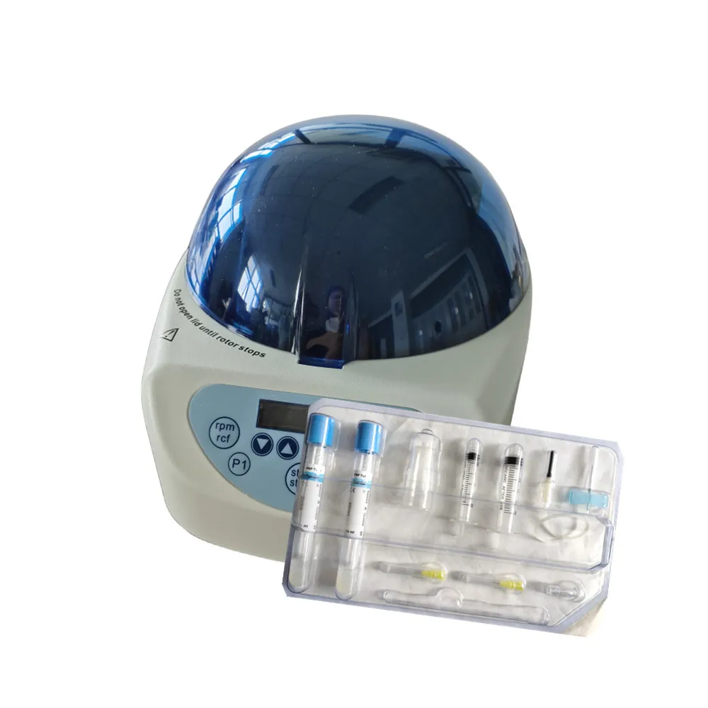 Лабораторная PRP PRF центрифуга для использования prp kit 10mll