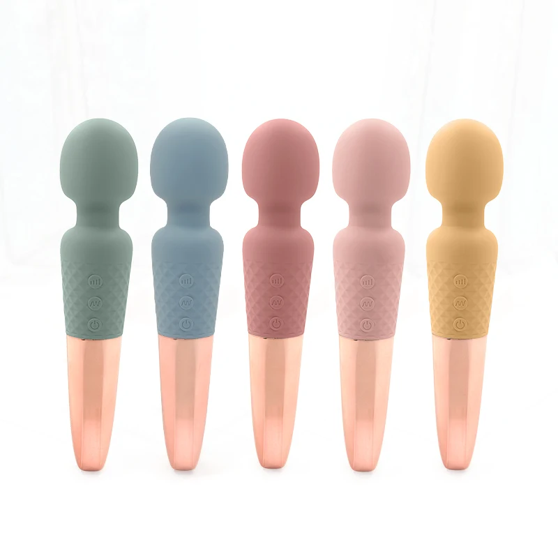 New Design Rechargeable Powerful Silicone Sex Vibrator Toys Big Adult Female Love AV Wand Massage For Women G Spot Wholesale