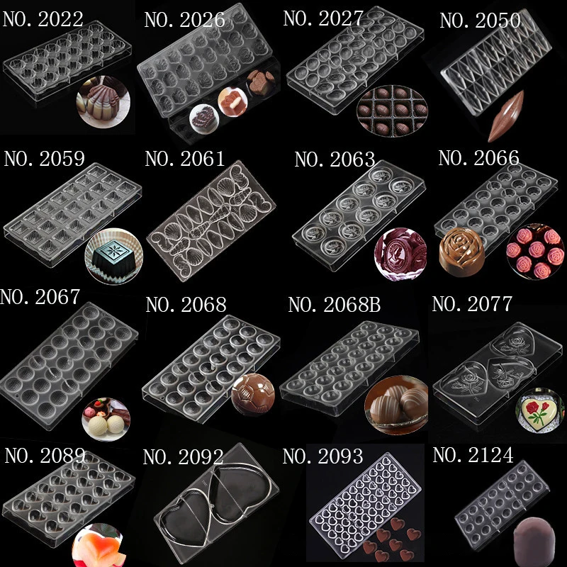 Custom polycarbonate mold  DIY PC Chocolate Molds Plastic Polycarbonate Mould For Chocolate bar