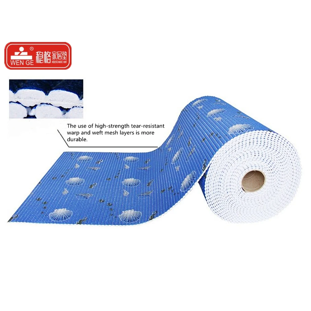 Wholesale high quality Home area rug floor carpet PVC printed anti slip mat rolls