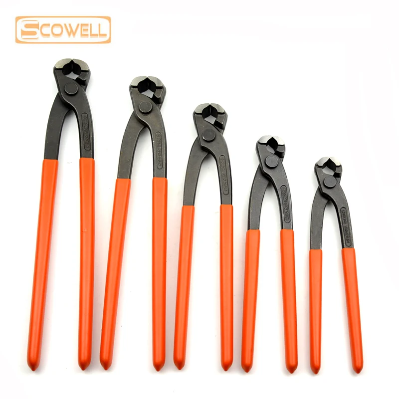 CR-V Steel Tower Pincer Pliers Construction Riveter Cutter Wire Stripper Nipper 8in/9in/10in/11in/12in Concrete Tweezers Clamp